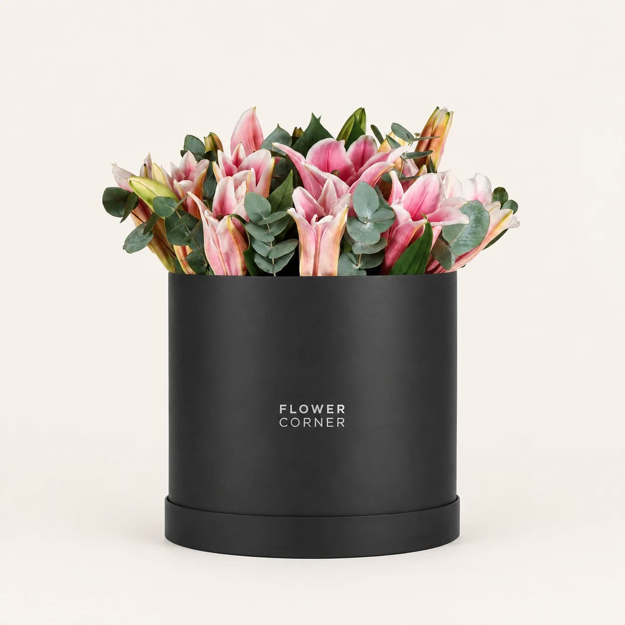 Lily Box Large — Pink / Black