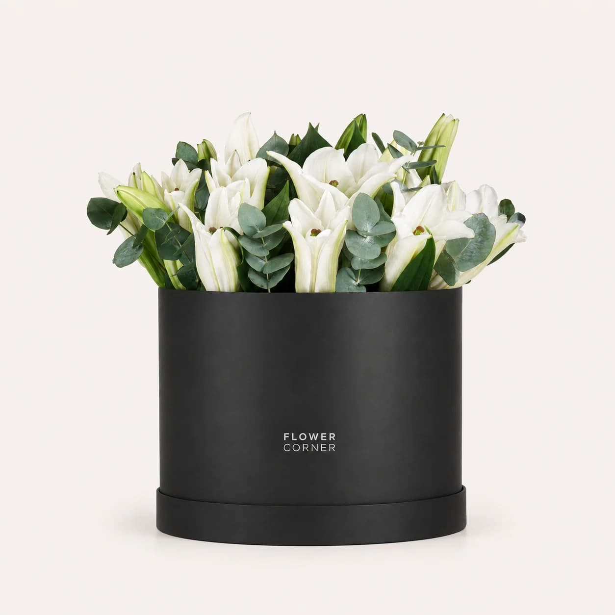 Lily Box Large — White / Black
