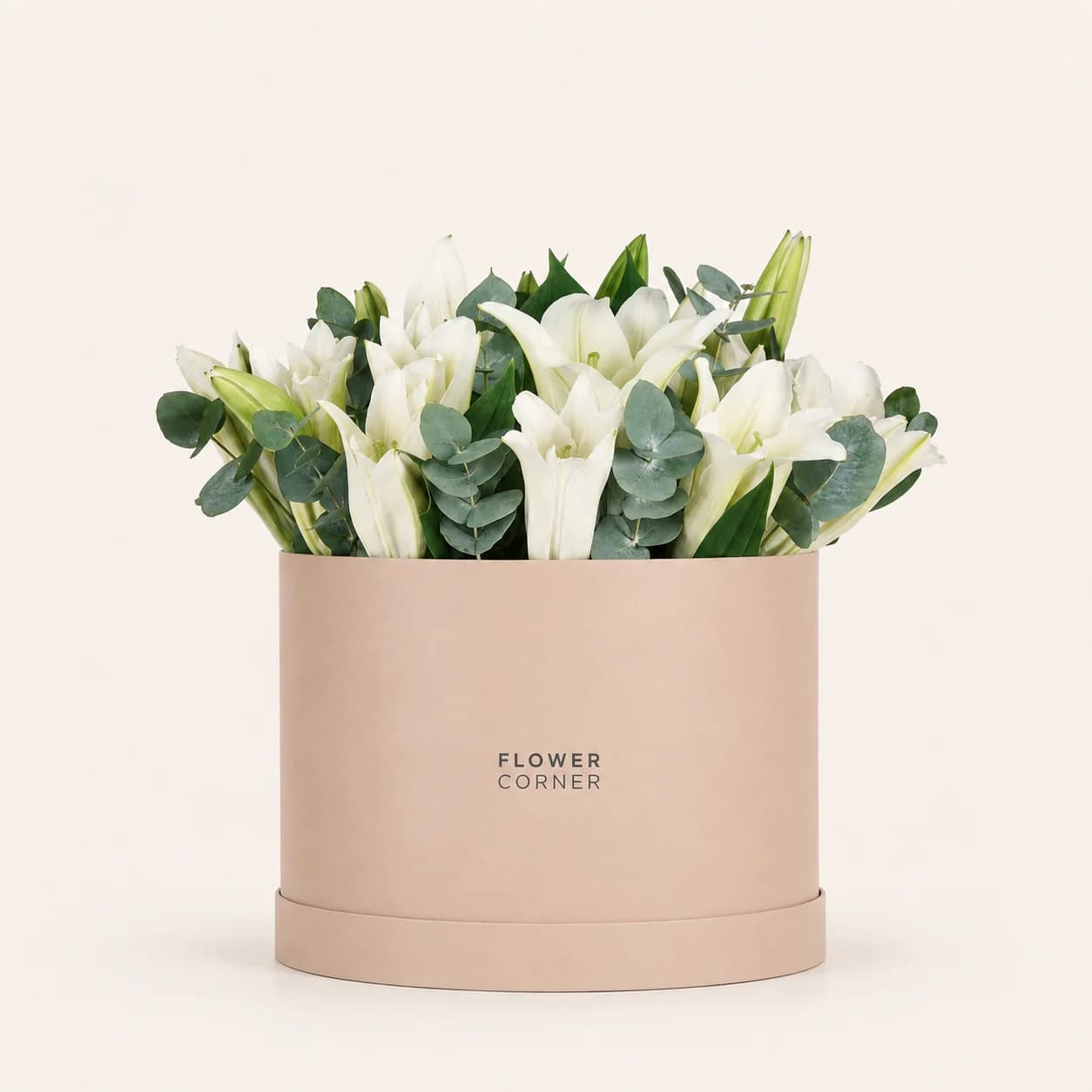 Lily Box Large — White / Nude
