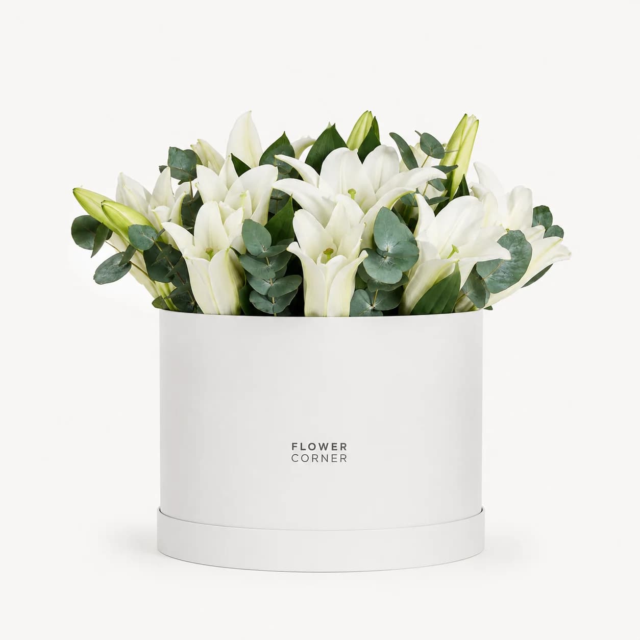 Lily Box Large — White / White