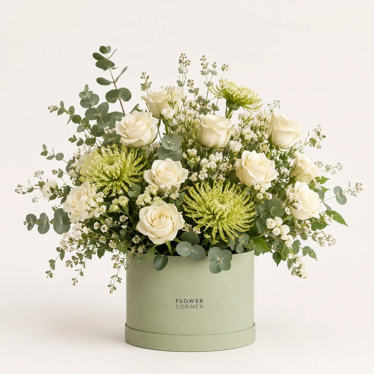 Ivory & Sage Box — Matte pistachio