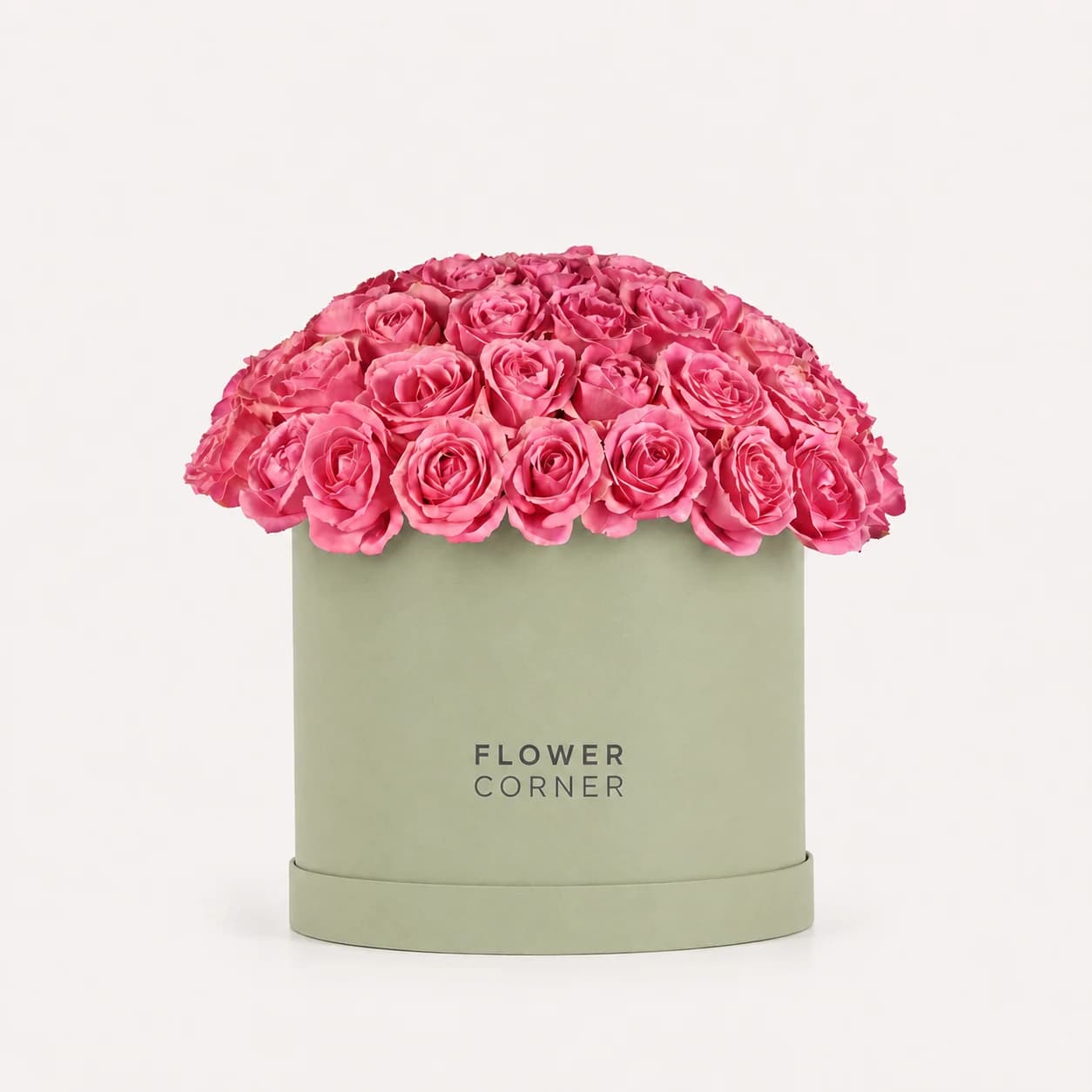 Rose Box Large — Pink / Matte pistachio