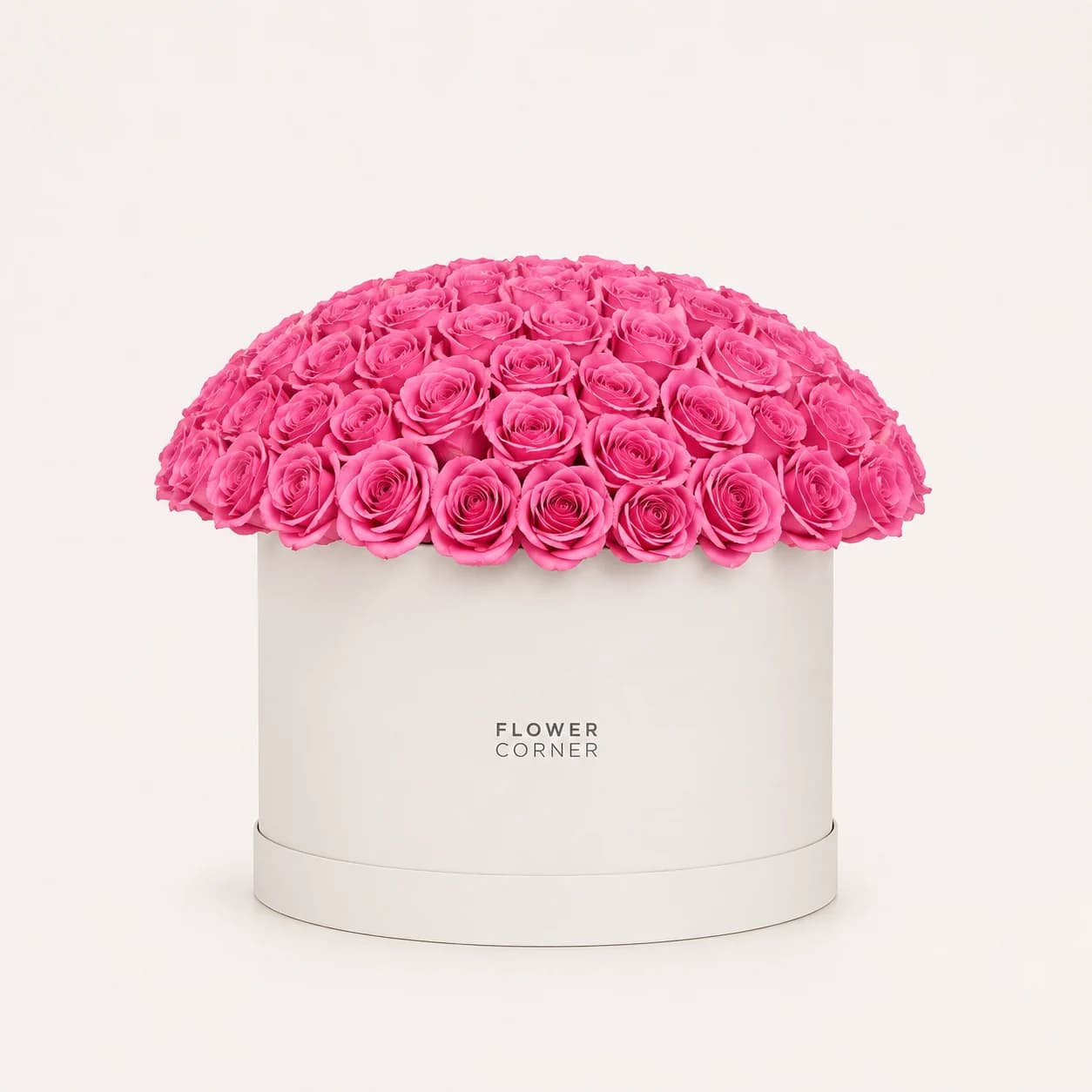 Rose Box Large — Pink / White