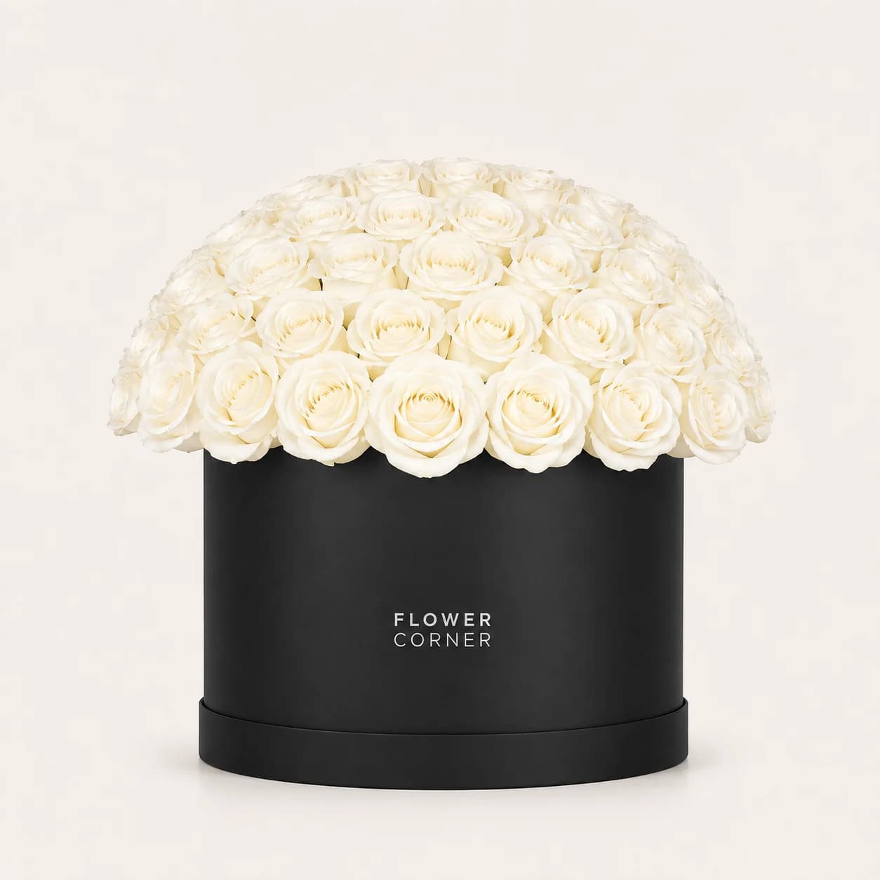 Rose Box Large — White / Black