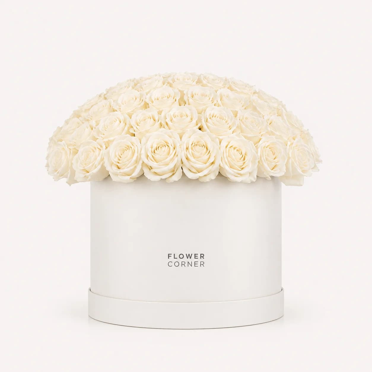 Rose Box Large — White / White
