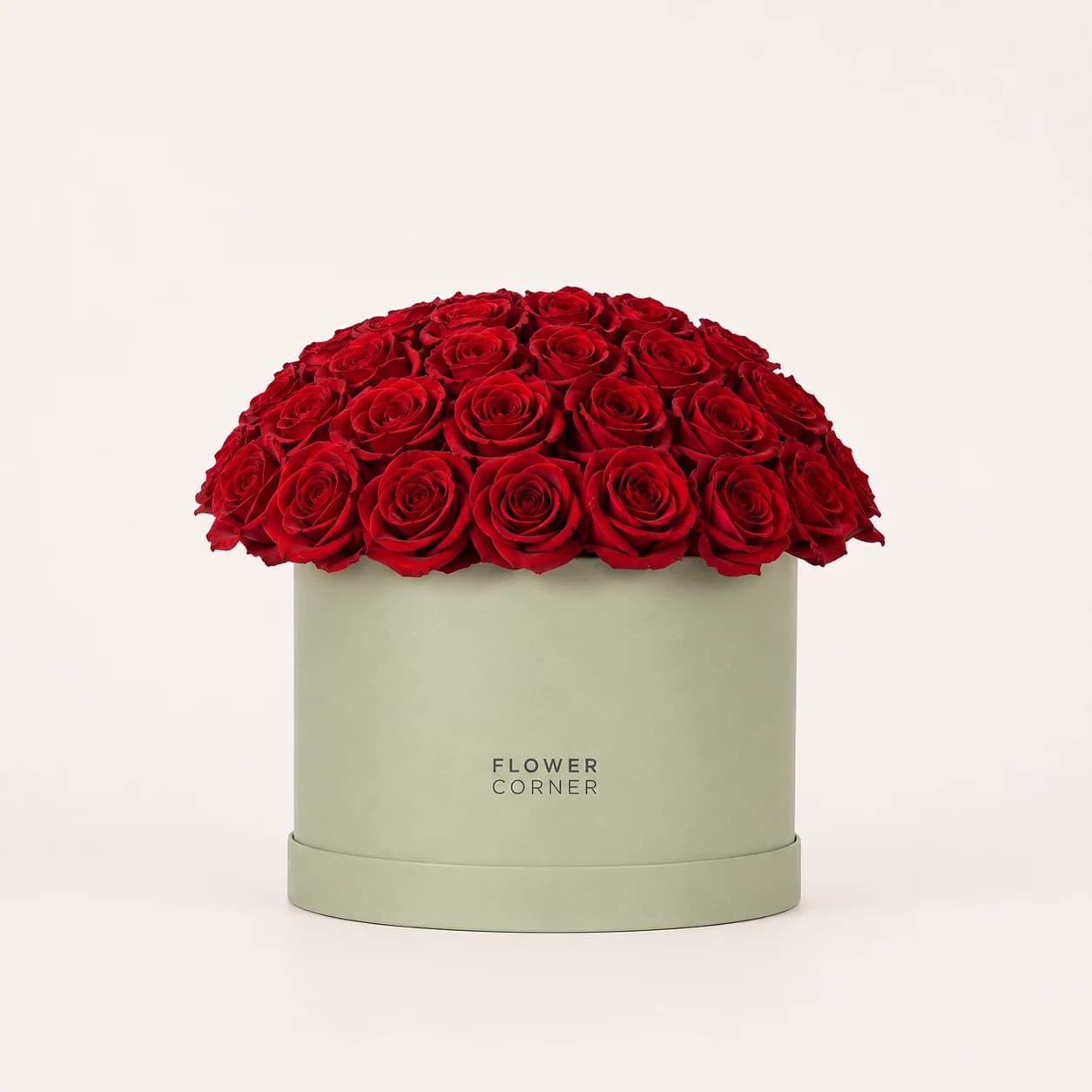 Rose Box Medium — Red / Matte pistachio