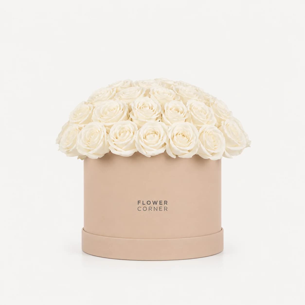 Rose Box Medium — White / Nude