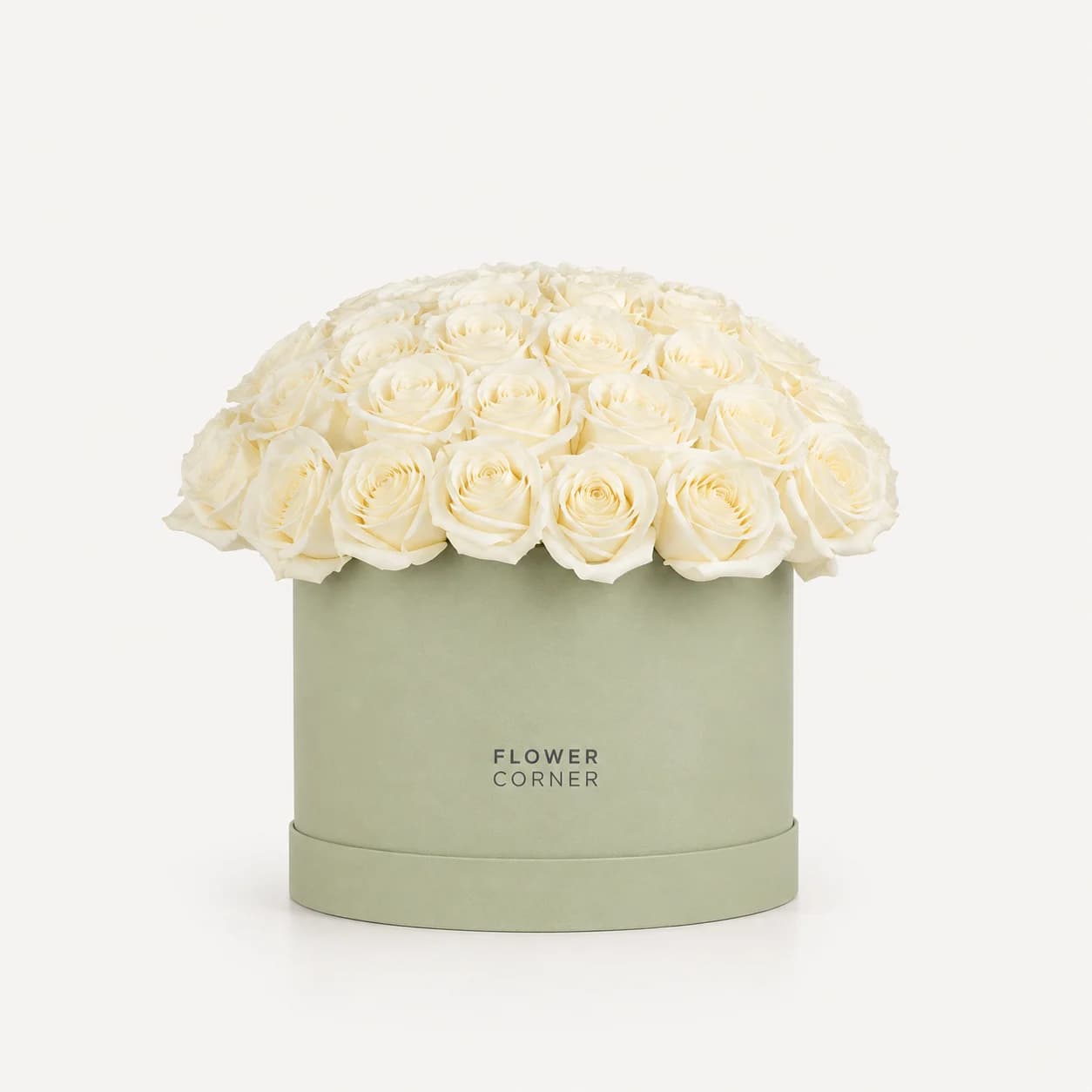 Rose Box Medium — White / Matte pistachio