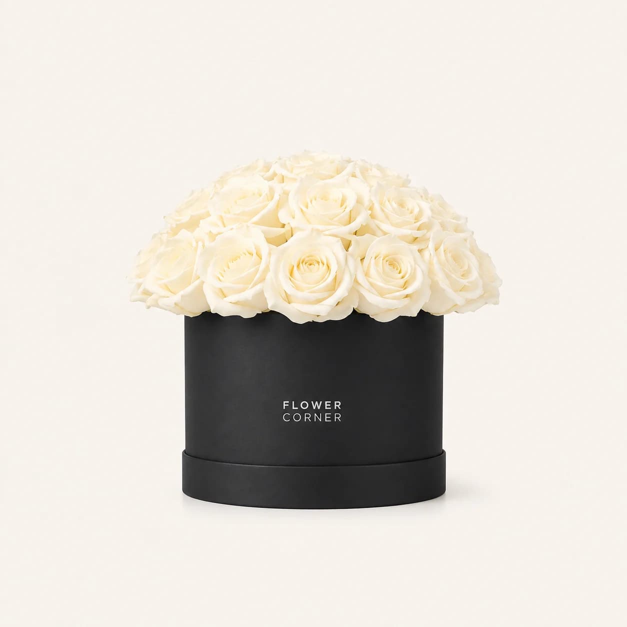 Rose Box Small — White / Black