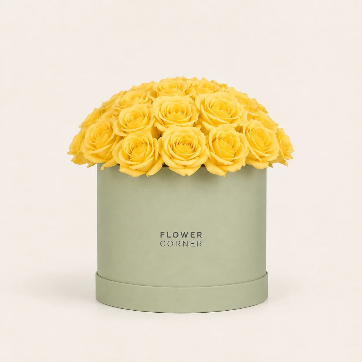 Rose Box Small — Yellow / Matte pistachio
