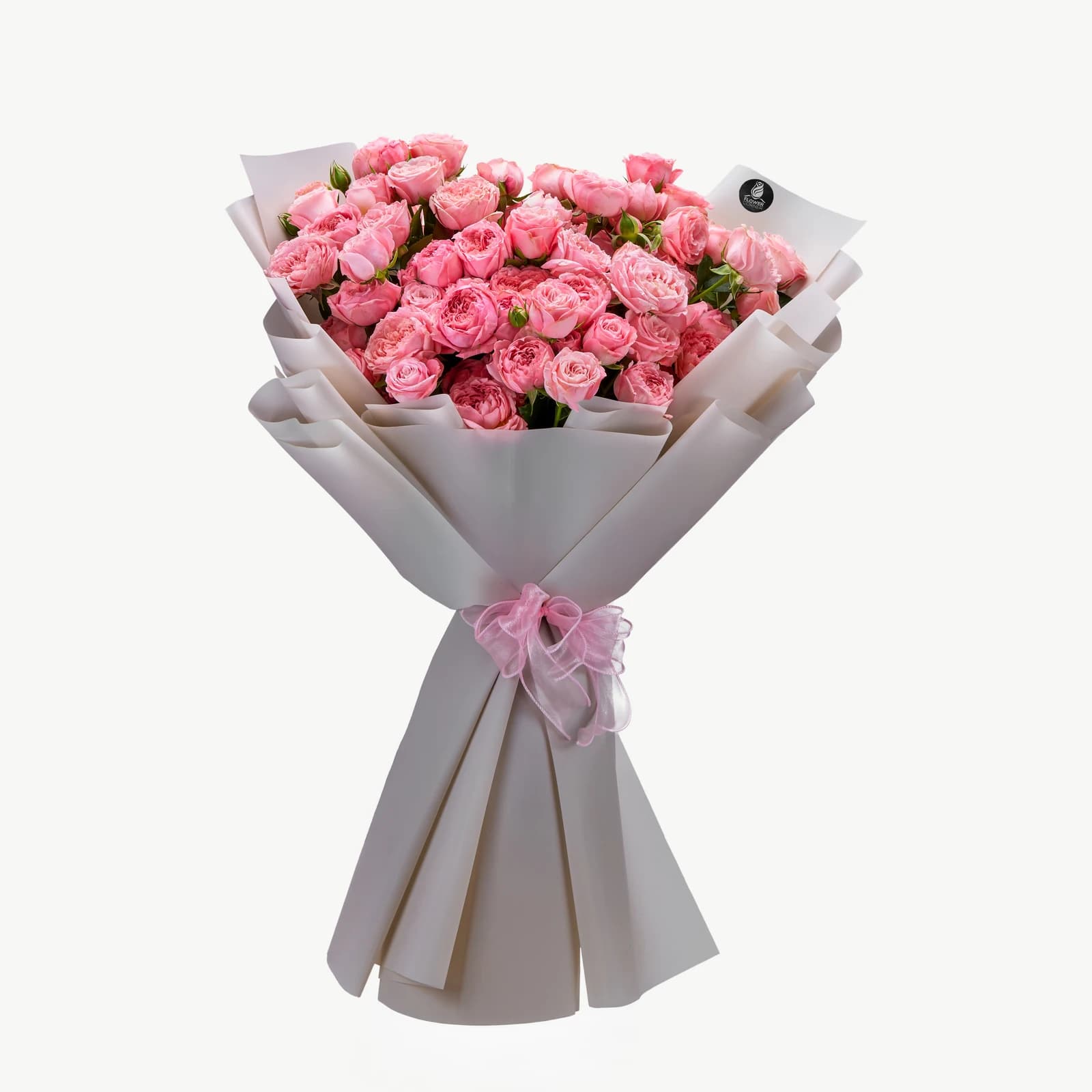Pink rose bouquet, view 1
