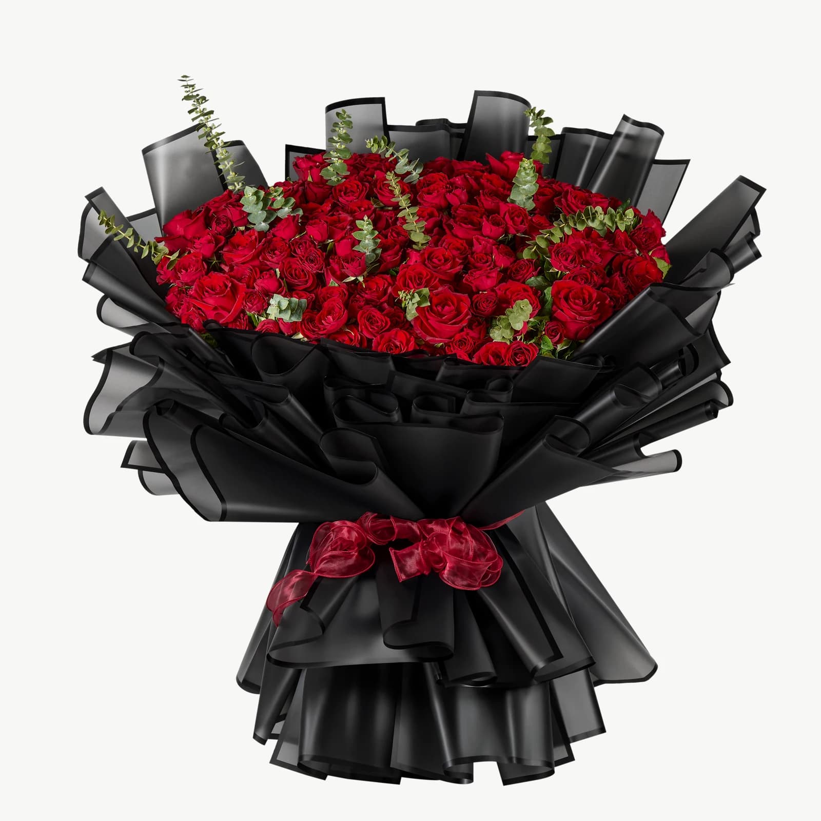 Grand red rose bouquet, view 1