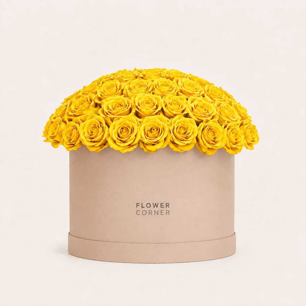 Rose Box Large — Yellow / Nude