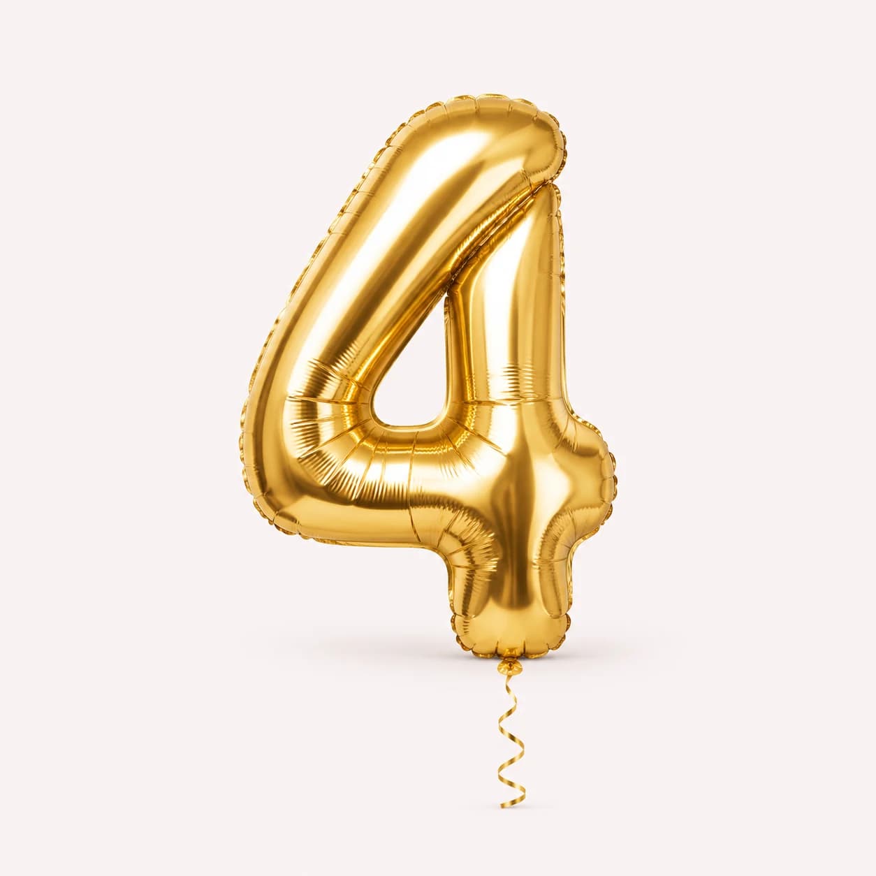 Number 4 balloon