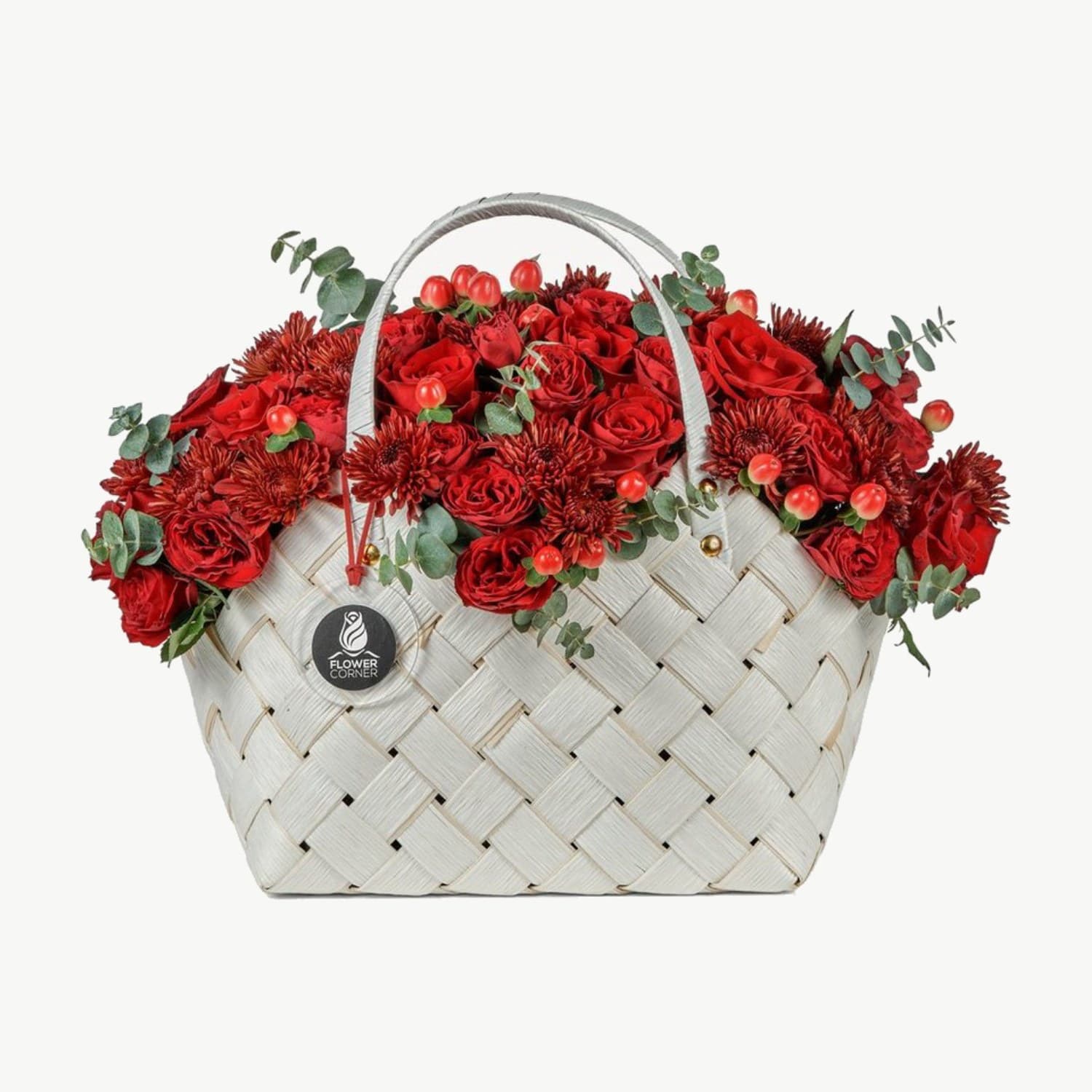 Basket of Rose and Carnation Delight