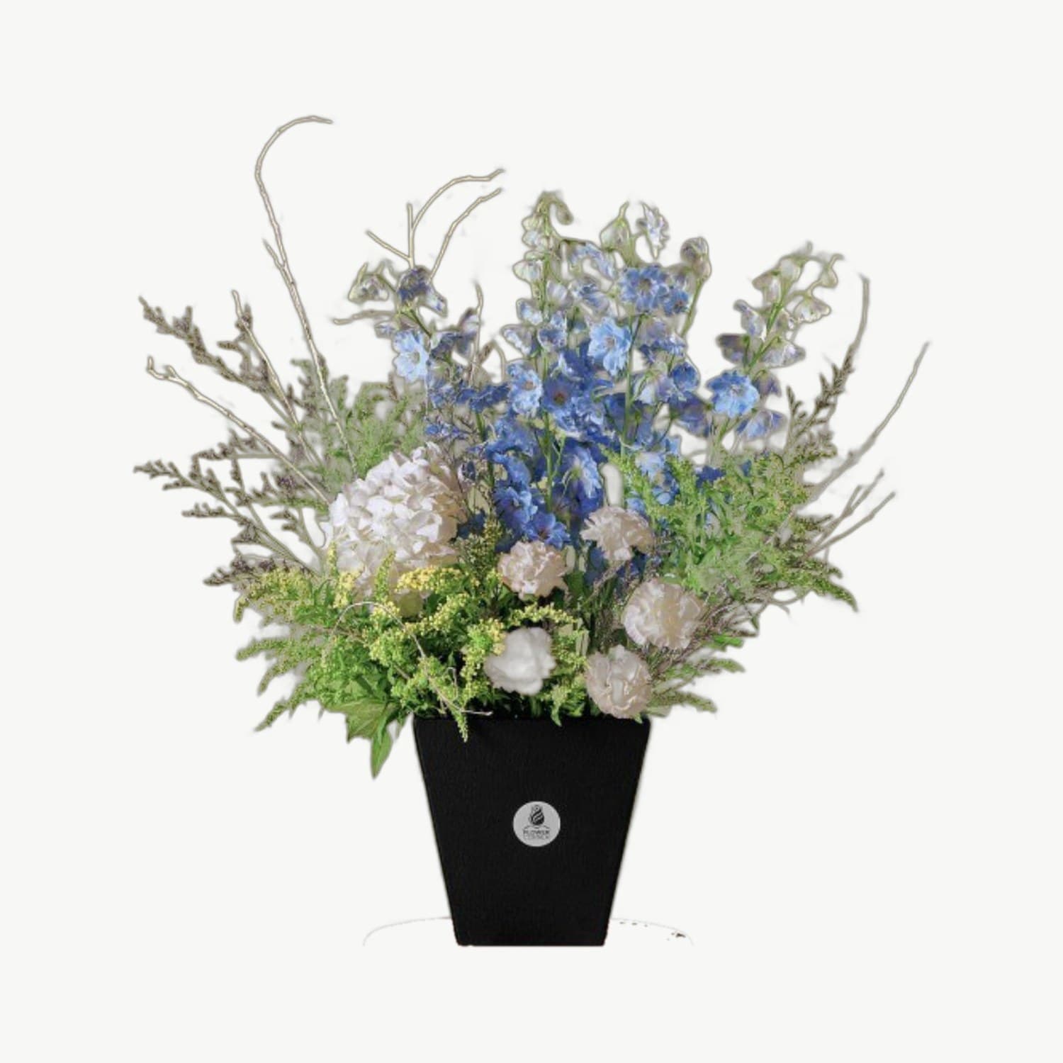 Blue Delphinium Vase
