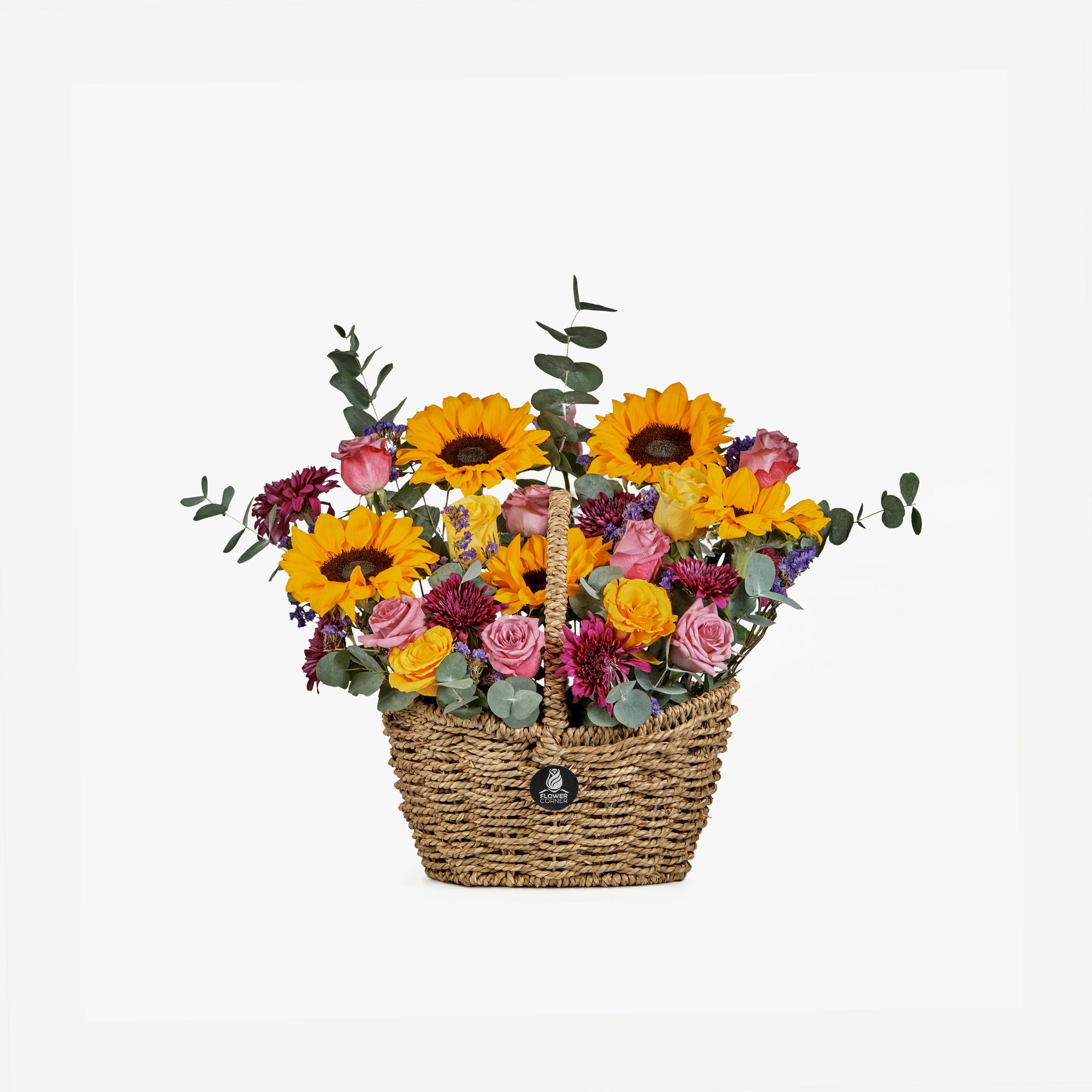 Sunshine Delight Flower Basket