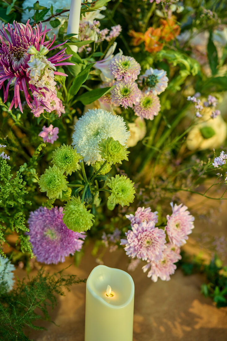 Celebration flower arrangement by Flower Corner