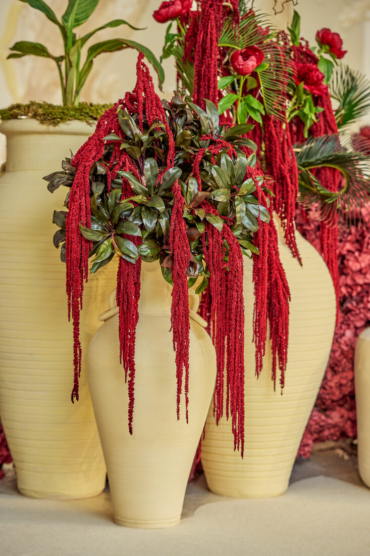 Corporate event floral installation by Flower Corner