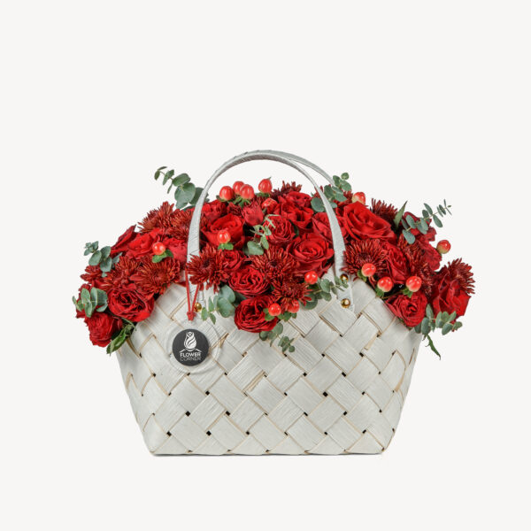 Ruby Romance Flower Bag