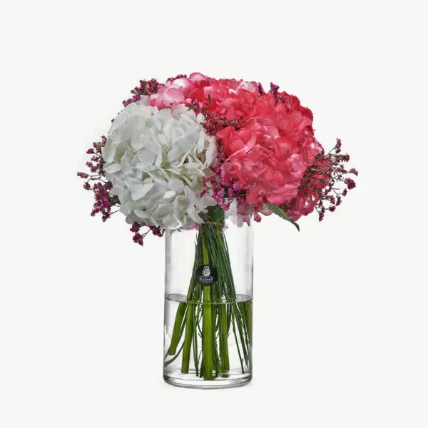 Cotton Candy Hydrangea vase