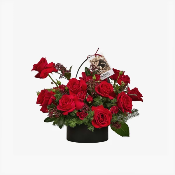 Velvet Affection Flower Basket